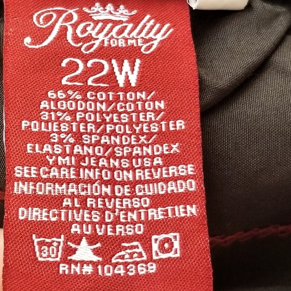 Jeans Womans 22W Royalty For Me Stretchy NWT - Picture 8 of 8
